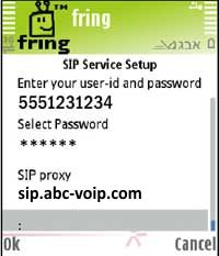 Fring other SIP setup